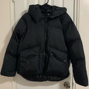 Black Missguided Oversized Puffer